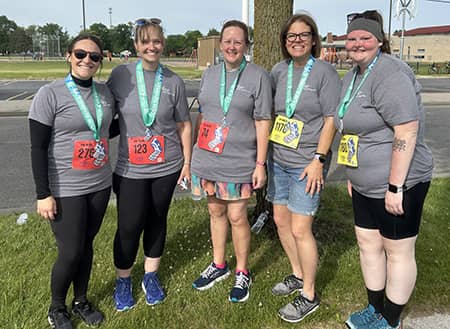 Bariatric group at the end of the Dow 5k